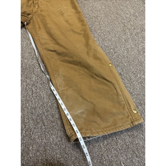 Carhartt Men’s Insulated Coveralls Size 52 Reg X01 BRN USA Vintage - UNION Made - Picture 2 of 13